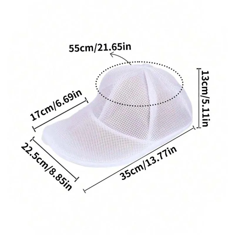 New Baseball Cap Laundry Bags Hat Wash Bag Anti-deformation Washing Machine Hat Mesh Bag Portable Baseball Cap Washing Bags