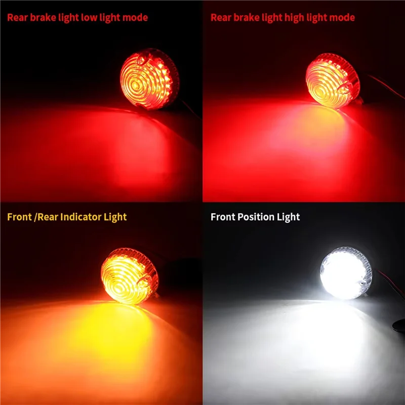 A02Q-LED أضواء خلفية المؤشر الأمامي والخلفي بدوره مصباح إشارة الجانب ماركر طقم مصابيح لاند روفر المدافع 90 / 110 1990-2016 #1