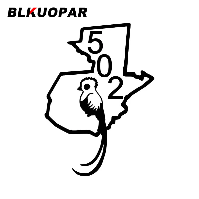 BLKUOPAR Guatemala Quetzal 502 Car Sticker Personality Anime Decal Occlusion Scratch Sunscreen Refrigerator Caravan Car Lable