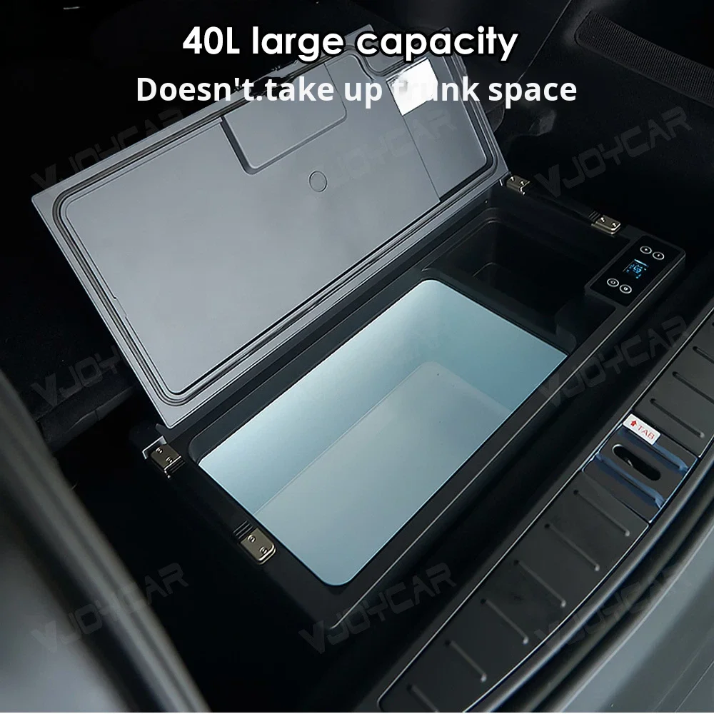 For Tesla Model X In-vehicle Refrigerator - Intelligent Large-capacity Freezer and Refrigerator  Outdoor Camping and Mobile Use