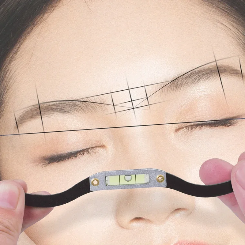 Tattoo Drawing Line Aid Level Level Bead Mapping Ruler for Permanent Makeup and Microblading Arch Brow Ruler