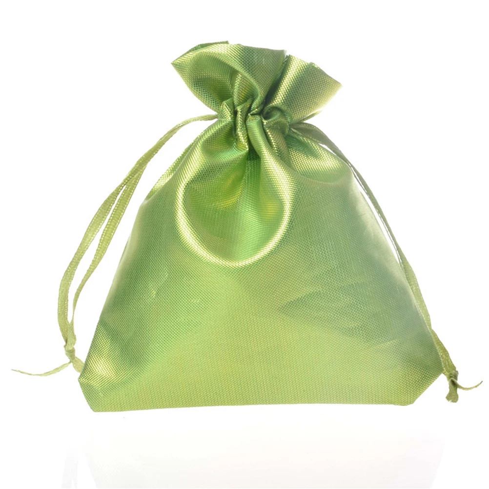 20pcs Satin Drawstring Bag 10X12Cm Gift Pouch For Wedding Party Favors Jewelry Storage Reusable Small Parts Organizer Party