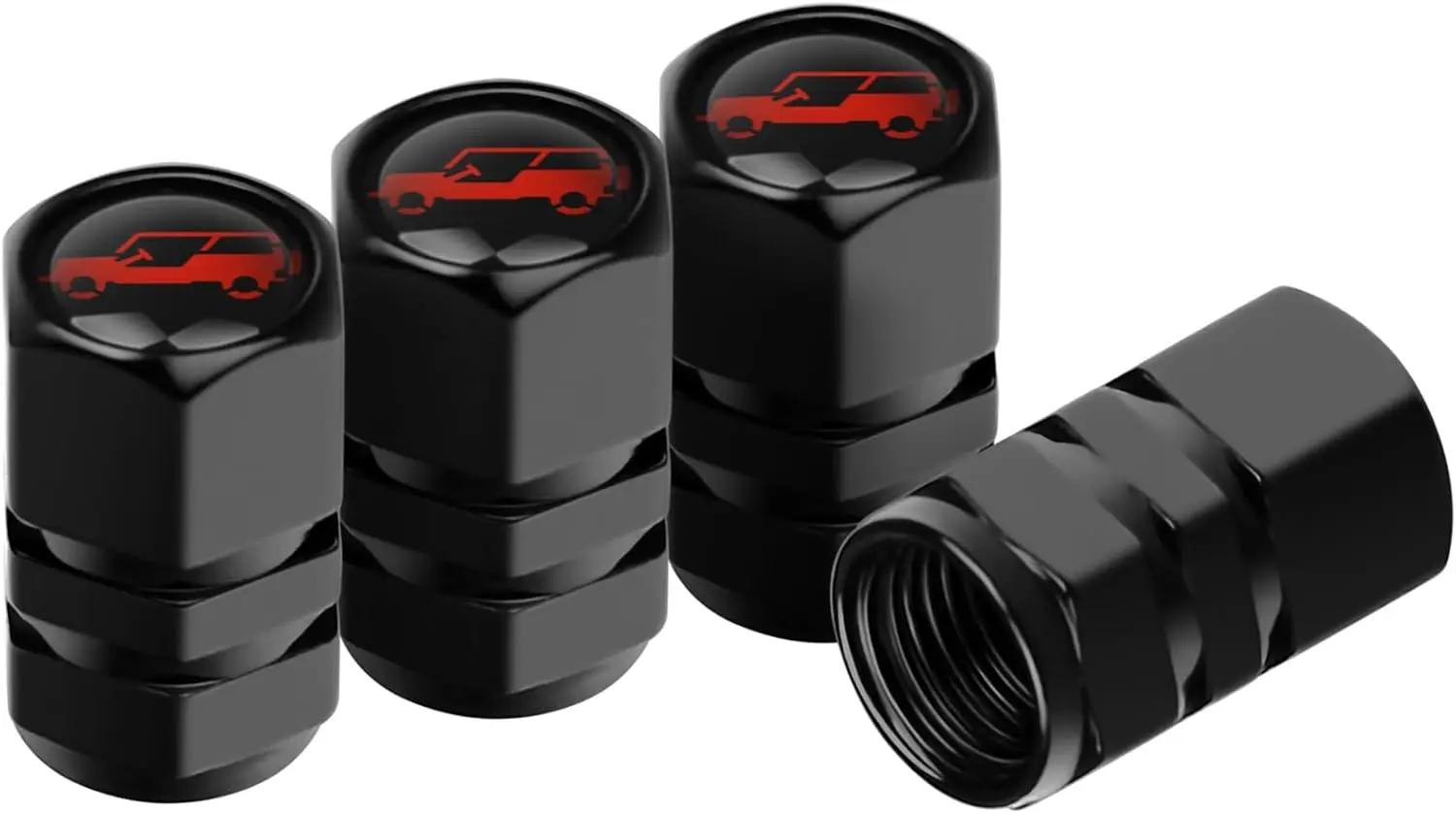 

Комплект из 4 колпачков на ниппель для шин Jeep Wrangler, аксессуары, алюминиевый сплав, защита от протечек