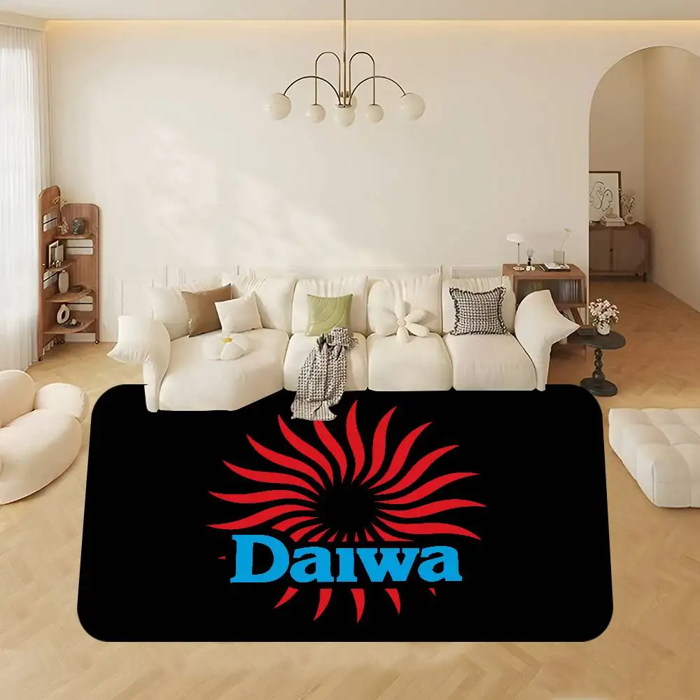 Classic Fishing Tackle Logo D-Daiwa Door Mat Kids Room Bedroom Decoration Balcony Anti-Slip Doormat Living Room Doormat Area Rug
