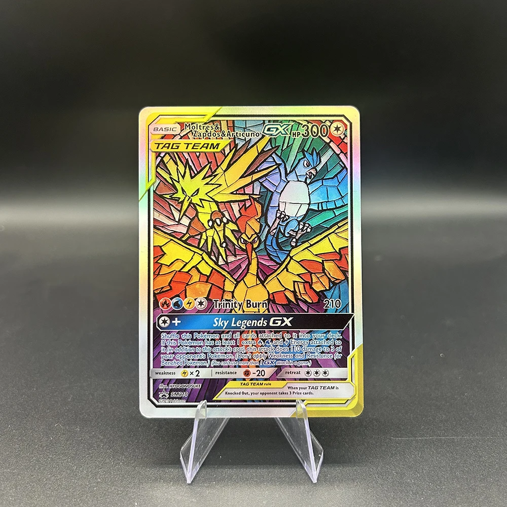 

PTCG Anime Team Gx Cards Rainbow Rare Cards Set Mega Sableye & Tyranitar Togepi & Cleffa Series Holo Foil Cards Collectors