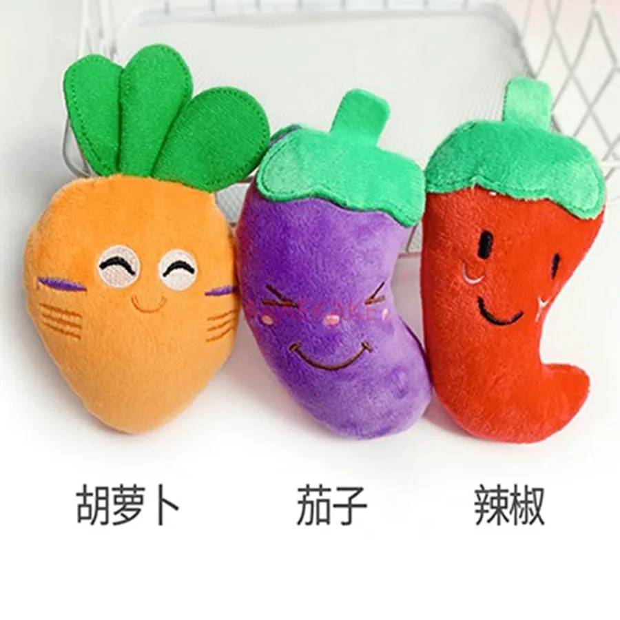 3PCS Dogs, cats, self pleasure, relieve boredom, vocalize, plush cloth dolls, toys, bite resistant, teething sticks, puppies