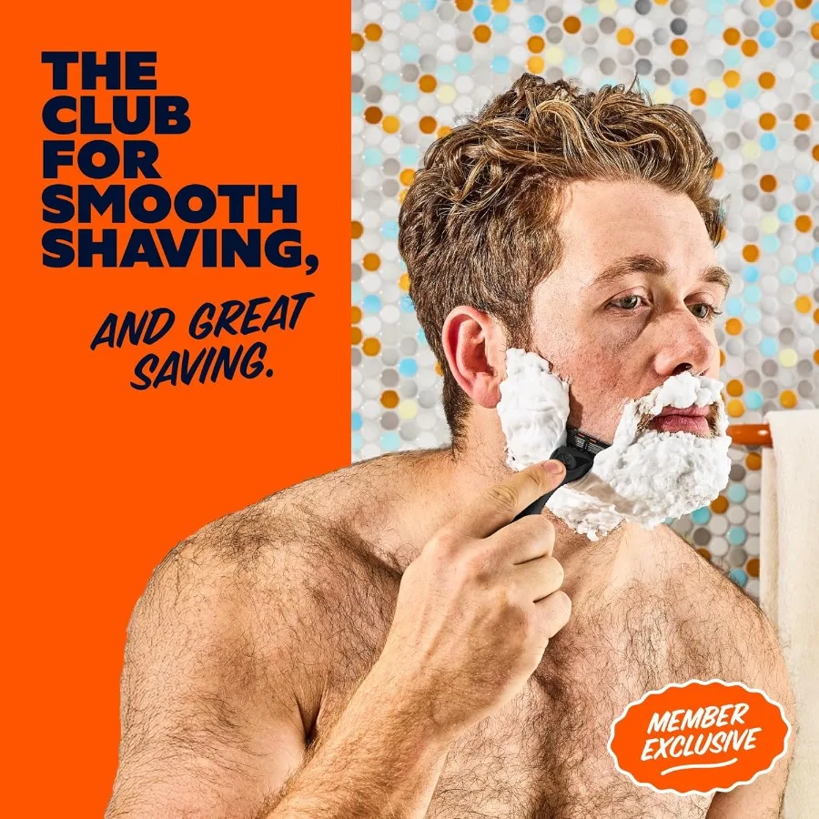 El exclusivo juego de afeitado The Member para hombres incluye 4 cartuchos de repuesto de enjuague Swift, 1 mango negro, 1 mantequilla de afeitar, 3 onzas, 1 maquinilla de afeitar C