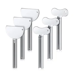 1 Pc Stainless Steel Toothpaste Squeezer Facial Cleanser Toothpaste Dispenser Squeezer Tube Tools Metal Bathroom Accessories