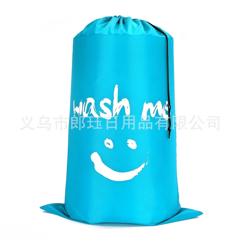 Laundry bag Buggy bag Oxford Bag Smiling Face Cartoon bag Drawstring bag ins