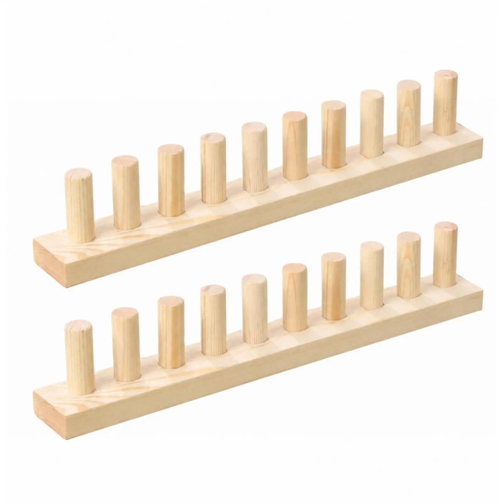 Knitting Loom Board Wooden Weaving Frame with Pegs for Scarf Making Handcrafted DIY Tool for Knitting Accessories
