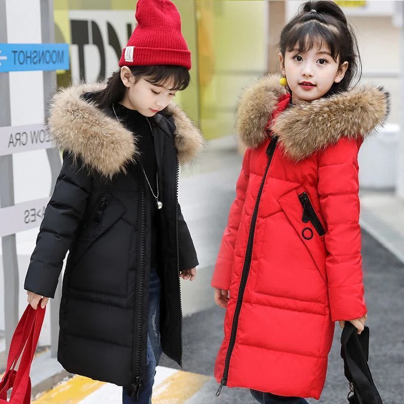 Teen Girl Parka Padded Coats Hooded New Russian Kids Winter Down Jacket Teenager Outerwear Children Chubby Snowsuit 4 To 14 Year