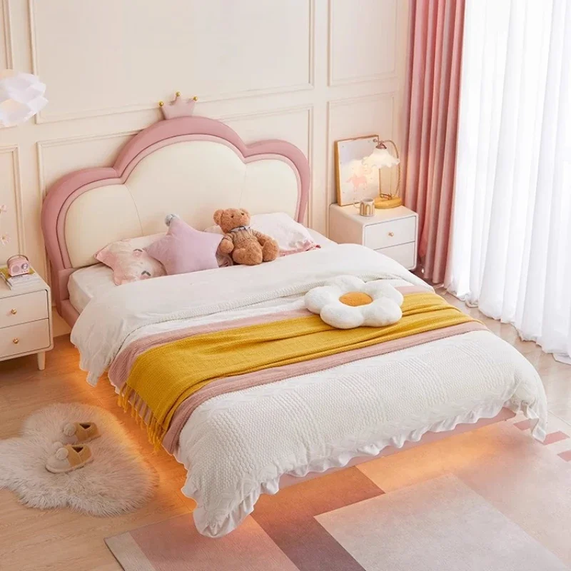 Design Children Bed Princess Girls Headboards Bedroom Modern Sleeping Cute Bed Unique Trendy Floating Beliche Salon Furniture