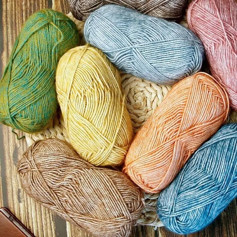 

Толстая хлопковая пряжа радужных цветов для вязания крючком и спицами, молочный хлопок для подушек на диван