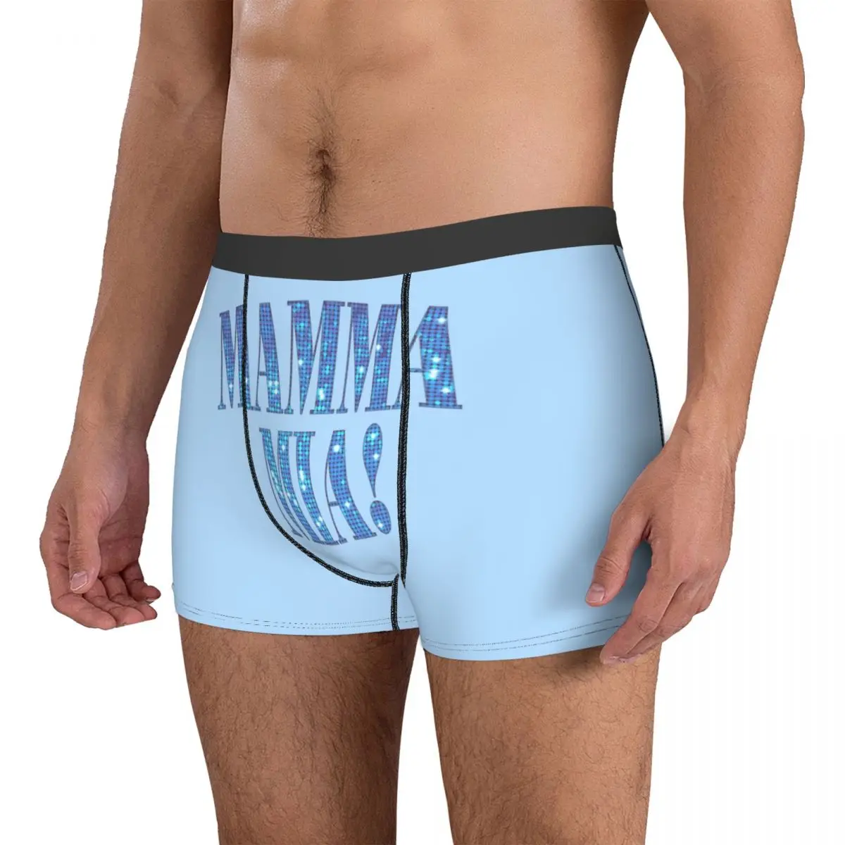 Calzoncillos tipo bóxer, pantalones cortos Mamma Mia, bragas de discoteca, ropa interior ventilada para hombre, regalo para novio