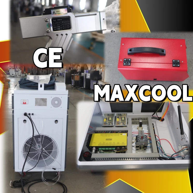 Maxcool Handheld Fiber 4 in 1 Laser Welding Laser Cleaning Laser Cutting Machine 1500W 2000W for Metal Portable Sheet Metal Weld