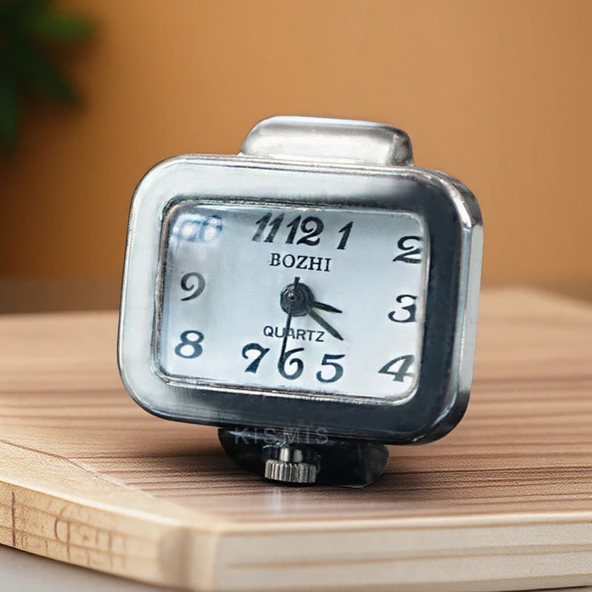 

Креативные часы из сплава с кольцом для пары, уникальные модные наручные часы с круглым циферблатом для мужчин и женщин