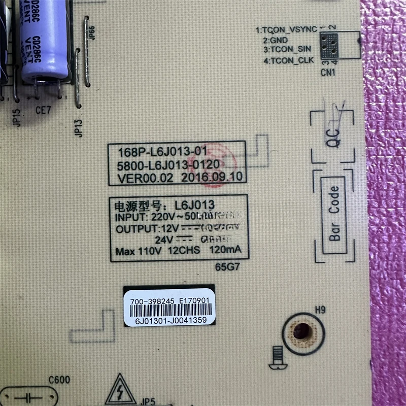 Original For Skyworth 65G7 Power Board 168P-L6J013-01 5800-L6J013-0110