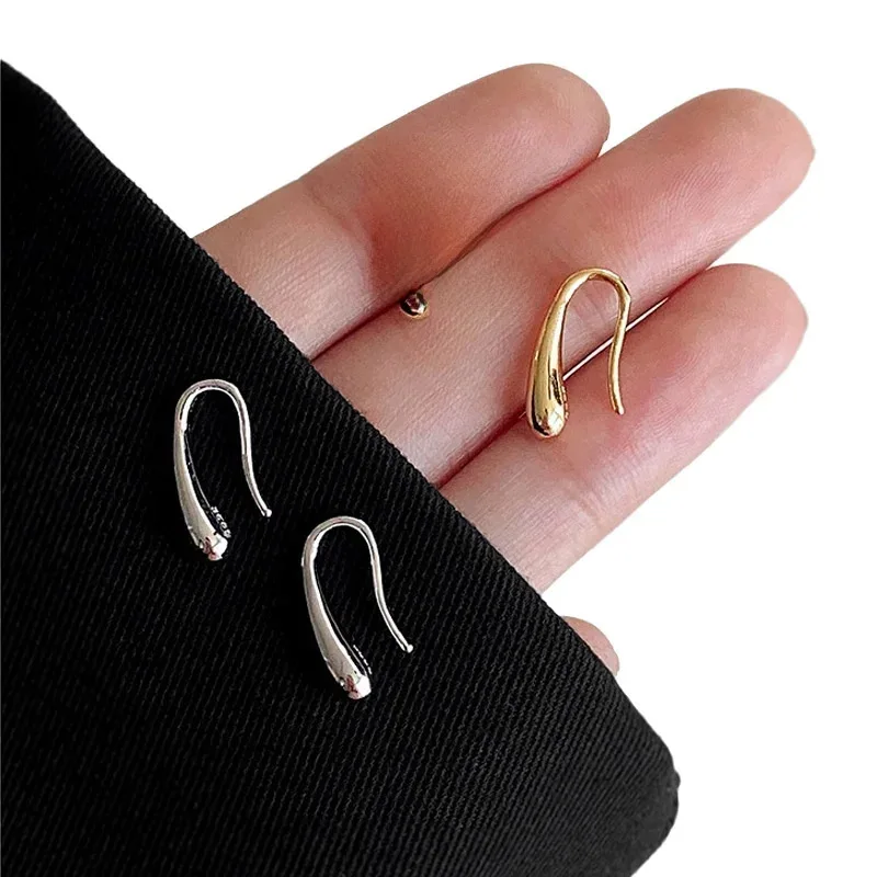 

Простые серьги-гвоздики из стерлингового серебра 925 пробы с каплями воды для женщин, модные очаровательные ювелирные изделия для свадебной вечеринки