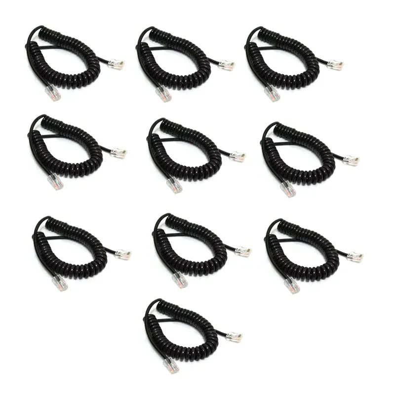 Lot 10pcs Replacement 8 Pin To 8PIN OPC-1153 PTT Mic Microphone Cable For ICOM HM-98 HM-133 HM-133V HM133V Car Ridao Speaker