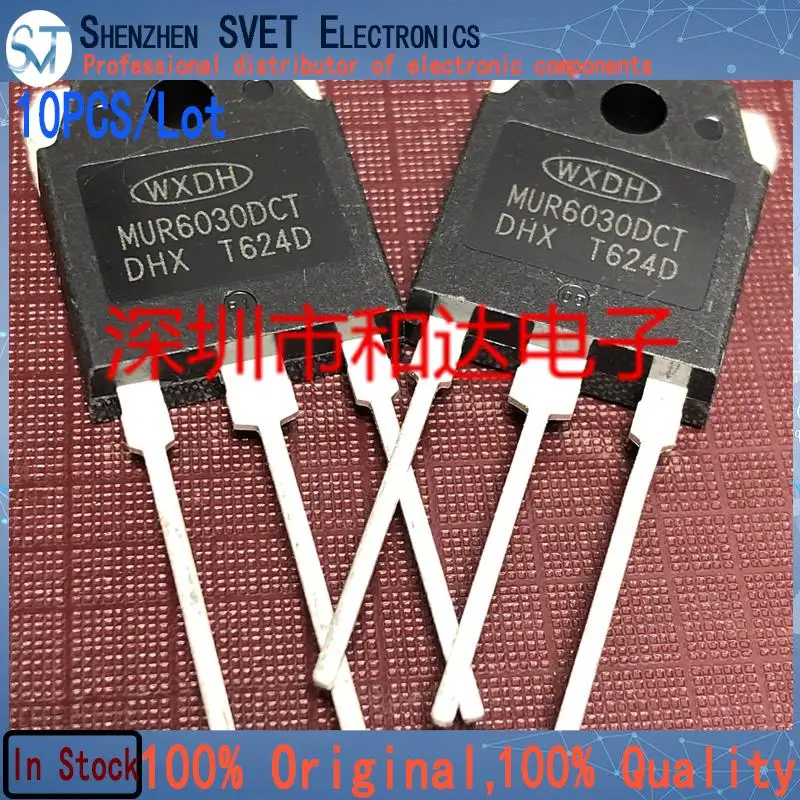 10PCS/Lot MUR6030DCT  MOS TO-3P 300V 60A Import Original In Stock 100% High Quality