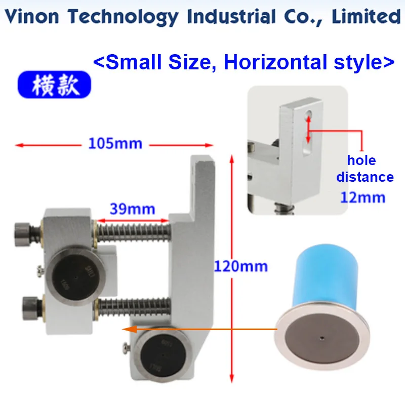 Small Size Horizontal style Two Guide Wheel Molybdenum Wire Tightener Aluminum alloy for WireCut Machine tensioner wire adjuster