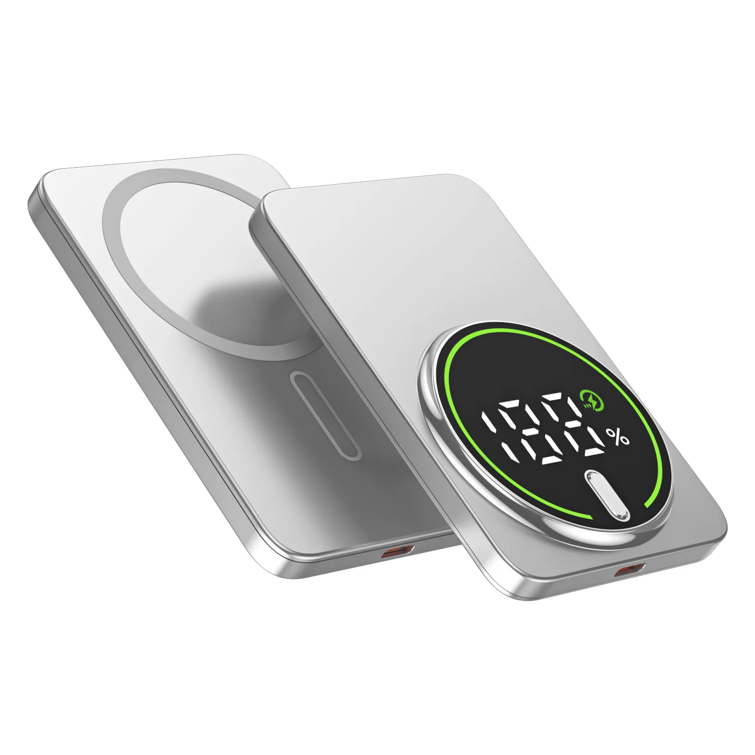 

Магнитный Power Bank 10000 мАч, беспроводное зарядное устройство 20 Вт, тонкий портативный аккумулятор для MagSafe iPhone 17 16 15 14 13 12 Samsung