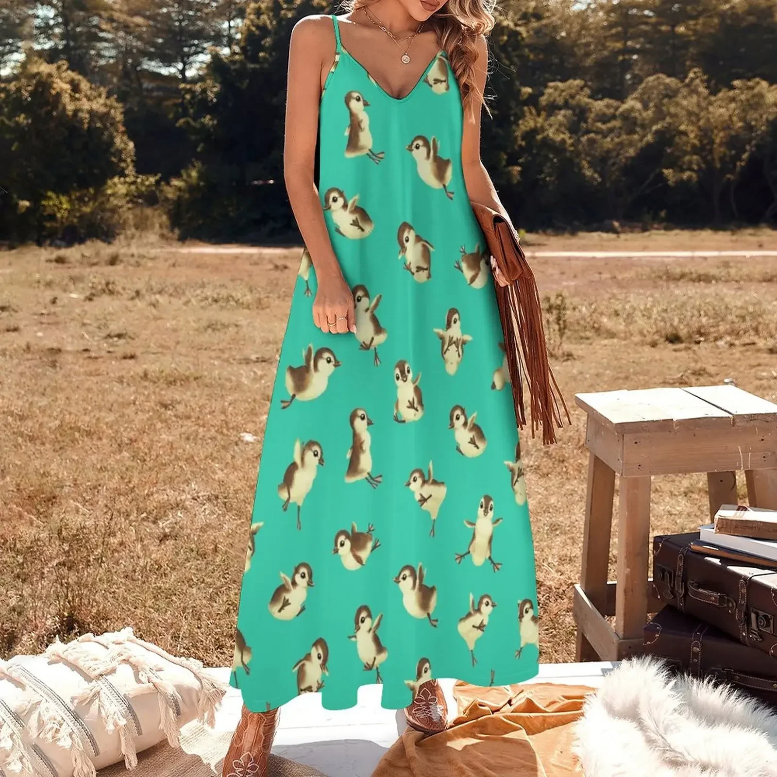 Airborne Baby Ducks Sleeveless Dress clothing women summer 2024 women's summer dress 2024 Cocktail of dresses Dress