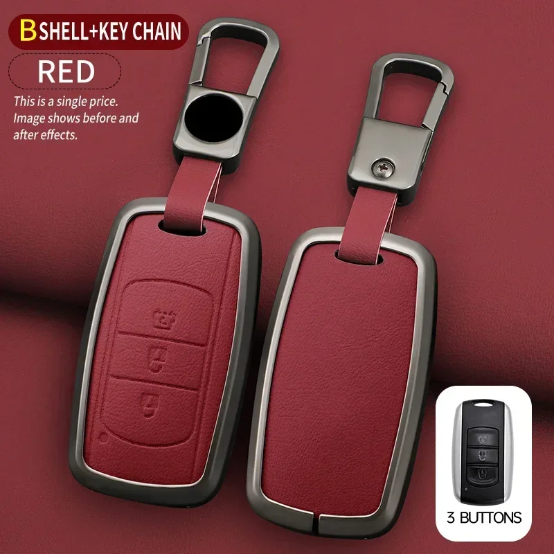 alloy Car key cover case holder chain fob for Dongfeng DFM DFSK Glory 580 F507 S30 H30 AX7 Accessories Car-Styling Holder Shell