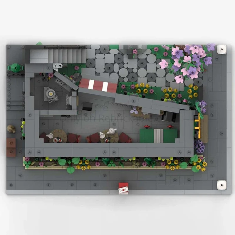 2567 pièces Moc Architecture urbaine le centre-ville Pub blocs de construction modulaires assemblage créativité briques jouets enfants cadeaux éducatifs