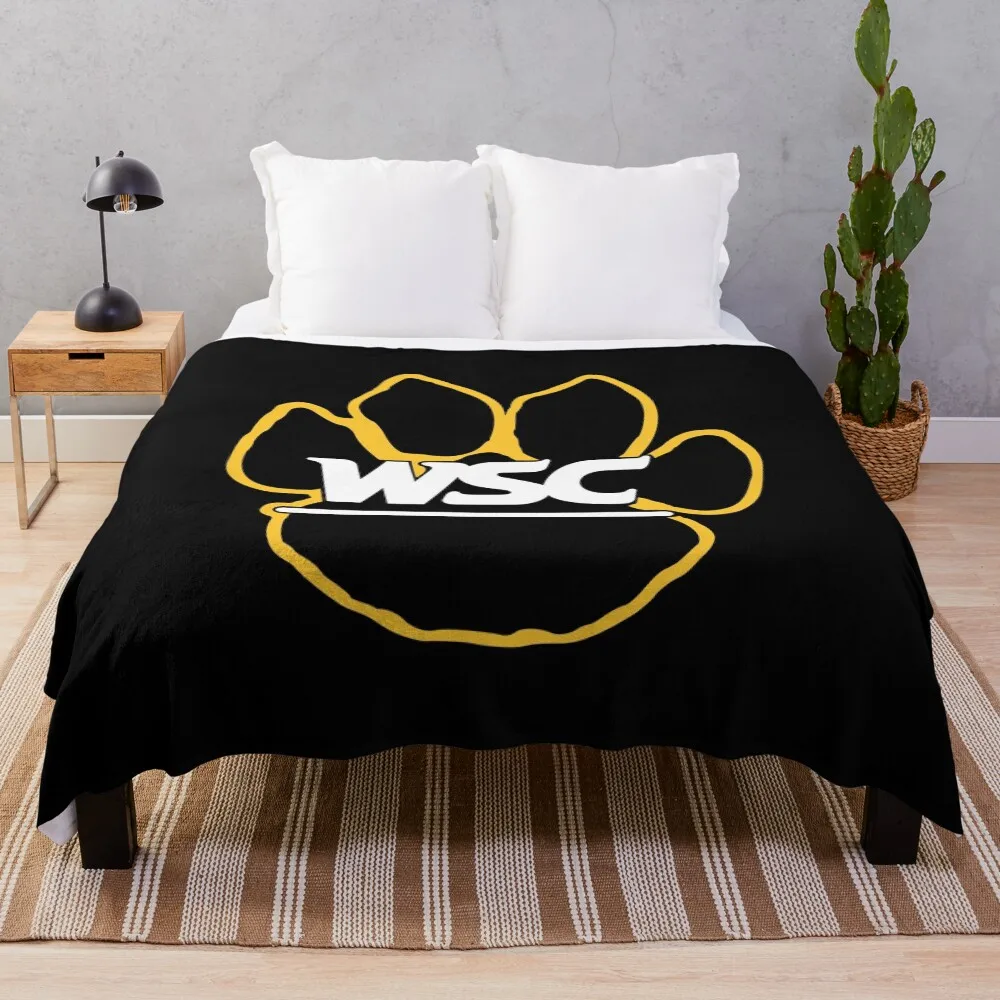 

College Wayne State Wildcats Kucing Liar Throw Blanket Cozy Light Blanket for Travel Camping Picnic