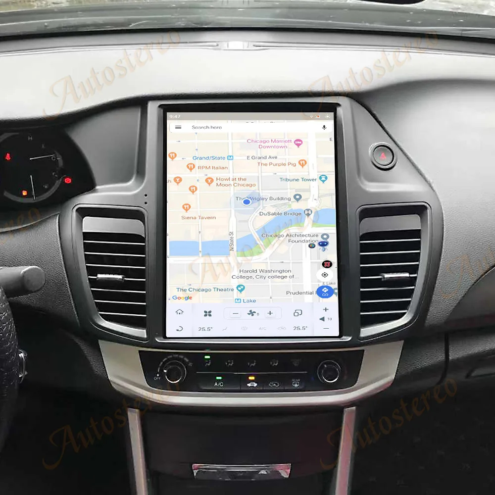 Android 13 Carplay Car GPS Navigation for Honda Accord 9 2012-2017 Tesla Screen Car Head Unit Multimedia Player Auto Car Radio