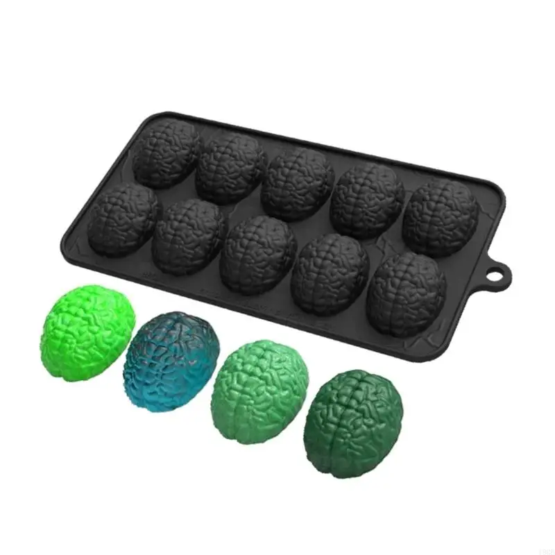 

Silicone Brains Cake Mold 10 Cavity Chocolate Mould for Baking Enthusiasts