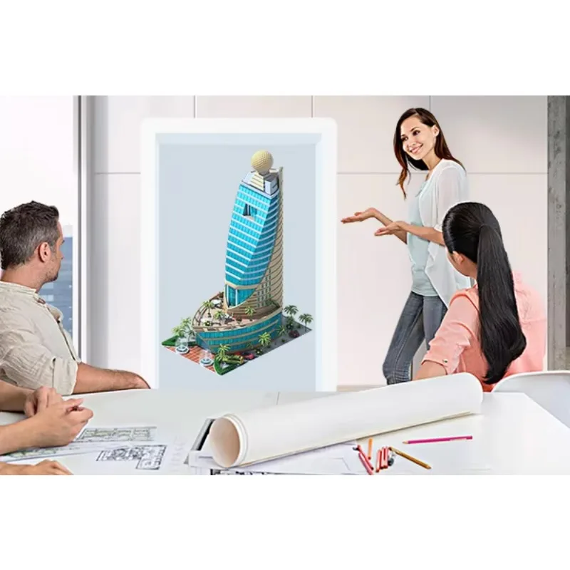 65/75/86 Inch 4K 3D LCD Advertising Display, Full HD Transparent LCD Holographic Cabinet, Wifi Transparent Box Aliexpress