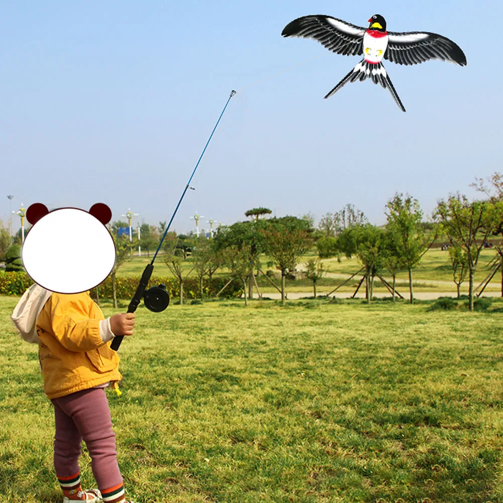 Layang-layang layang-layang anak elang terbang luar ruangan burung selebaran S hewan lucu pantai pemula menyenangkan terbang anak dewasa seperti hidup