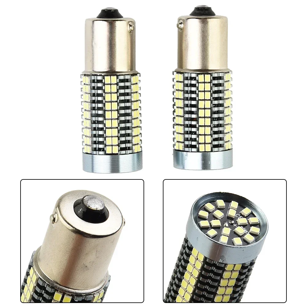 Signal LED Light LED Light Bulbs Lamp 156 BA15S 126smd 5000LM/Bulb Aluminum Heat Sink Backup Reverse Super Bright