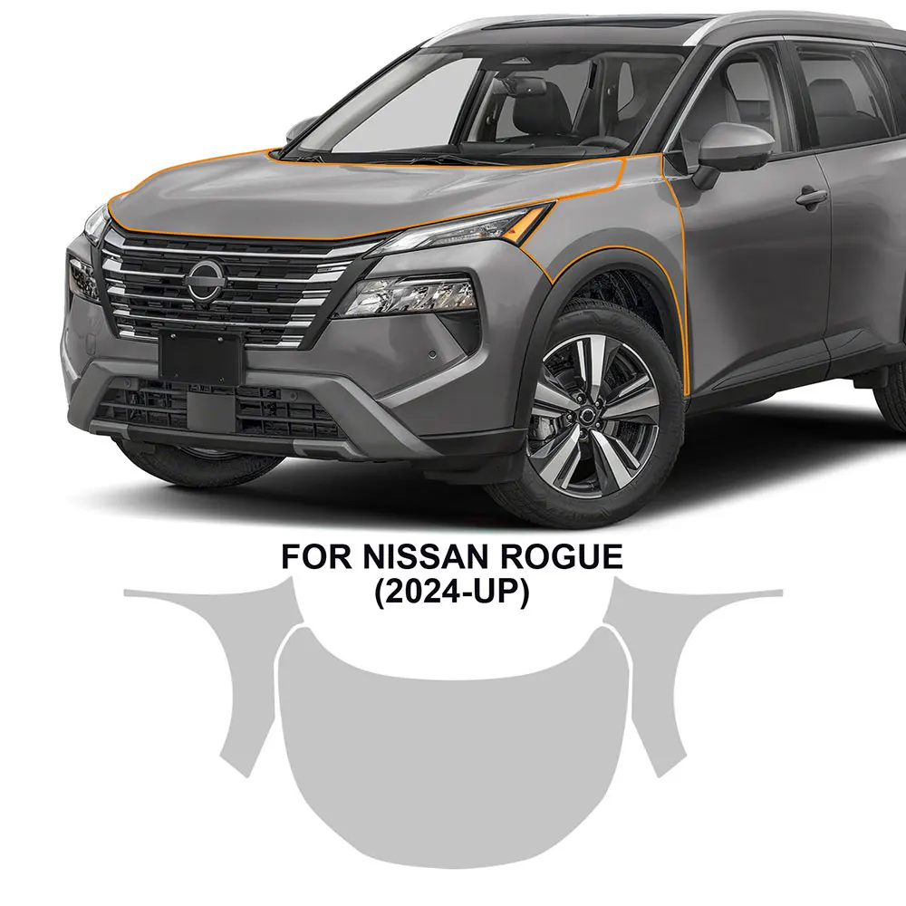 8.5Mil TPU Scratch-resistant Car Paint Protection Film For NISSAN ROGUE 2024-2025 Car Body Transparent Bra Per-cut PPF Kit