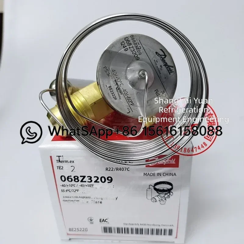 Danfoss TEX2 068Z3209 068Z3229 068Z3284 068Z3211 Expansion Valve for Cold Storage Ice Maker Marine Refrigeration System