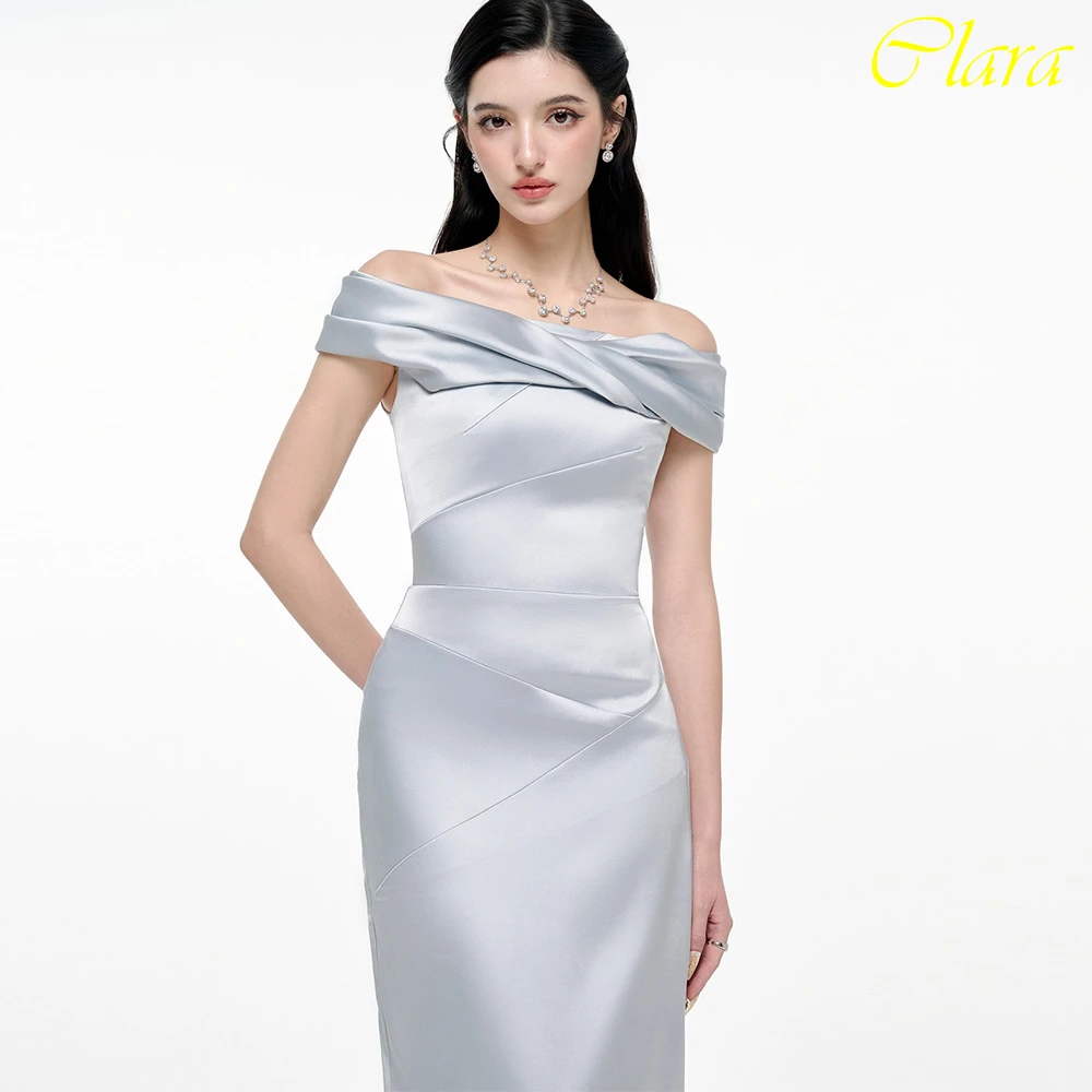 تخصيص مستقيم قارب الرقبة كاب كم فستان سهرة أنيق حساسة عالية الجودة فستان الحفلات الموضة الحديثة فستان الحفلة الراقصة #4