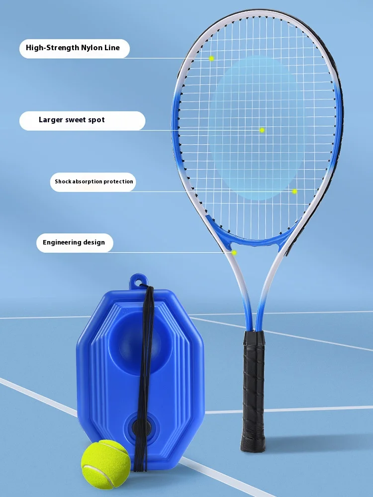 مضرب تنس للتدريب الاحترافي، مضرب تنس صغير مقاوم للصدمات، مجموعة مضارب تنس عالمية للرجال والنساء #3