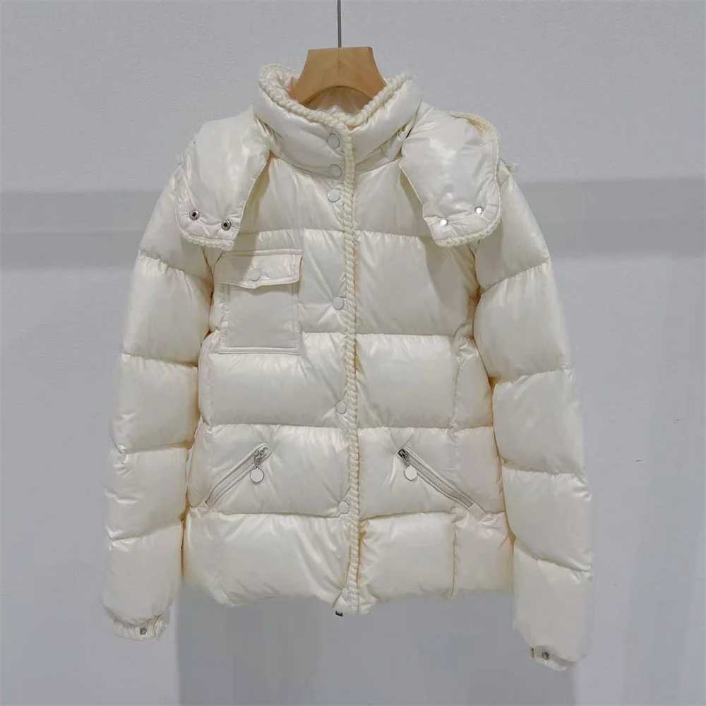 2025 المرأة الشتاء مقنعين أسفل سترة سميكة الدافئة سترة نسائية ملابس خارجية y2k موضة جديدة معطف عالي الجودة الصدرية #5