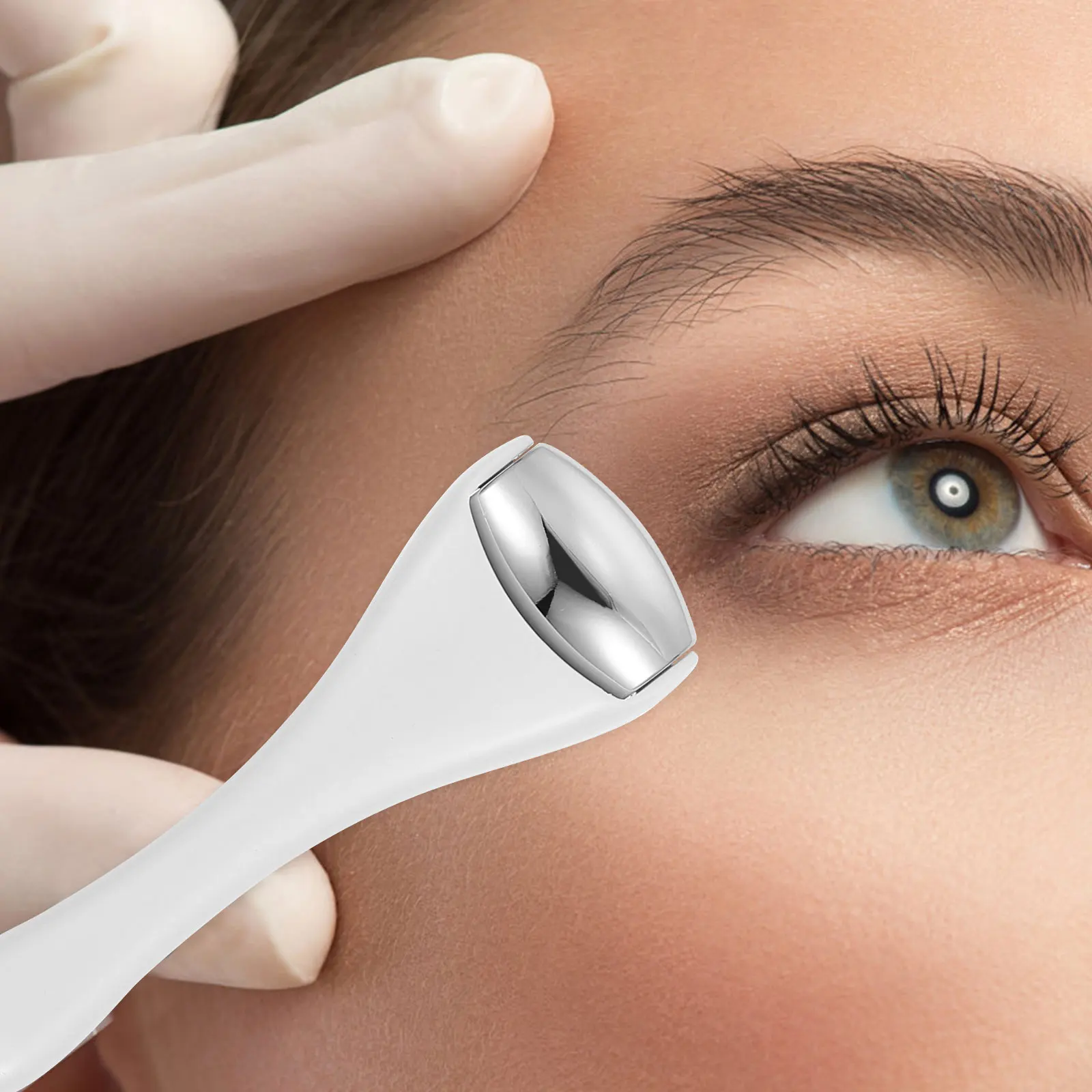 1 قطعة يده الوجه مدلك العين الأسطوانة ABS سبيكة كريم عين الرصاص في قضيب مكافحة الشيخوخة إزالة التجاعيد الهالات السوداء الاسترخاء أداة