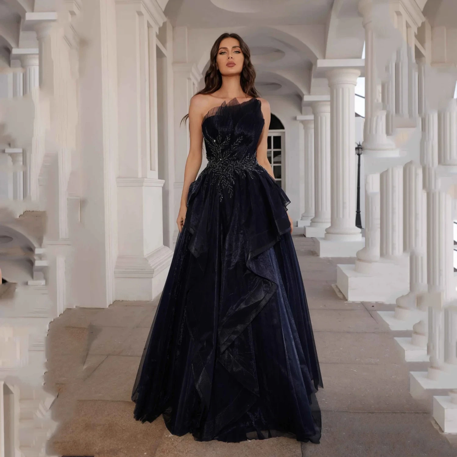 

Вечернее платье с бисером, длинное платье на заказ, вечерние платья для выпускного вечера, пасторальный унисекс, Джерси в стиле ретро, Дубай, Саудовская Аравия, по индивидуальному заказу