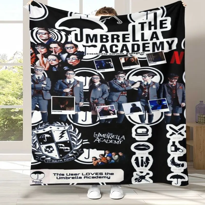 The Umbrella Academy TV Flannel Blanket,Ultra Soft Warm Plush Throw for Home Bedroom Bed Sofa Cover Office Camping Picnic gift