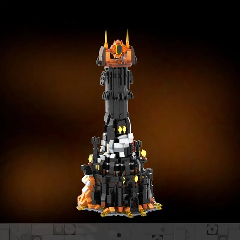 

967pcs Lordes MOC Mordor Crafting Mini Barad Dur Modular Tower Grandiose Building Blocks Collector Display Gift