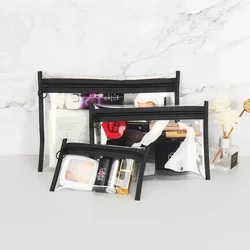 Custodia per trucco in PVC impermeabile trasparente moda nuova borsa per cosmetici trasparente borsa da toilette per Organizer per trucco da donna borsa per cosmetici da viaggio