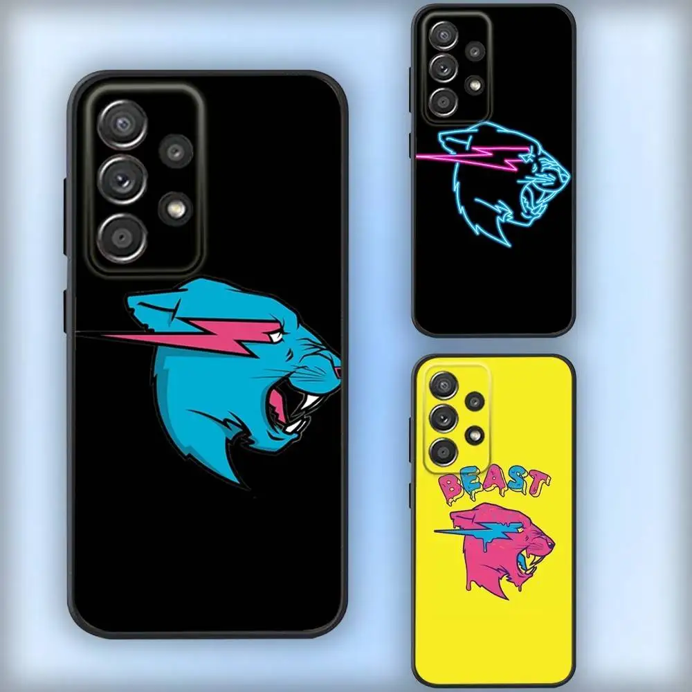 

M-Mr B-Beast-ts Phone Case For Samsung S25,S24,S21,S22,S23,S30,Ultra,S20,Plus,Fe,Lite,Note,10,9,5G Black Cover