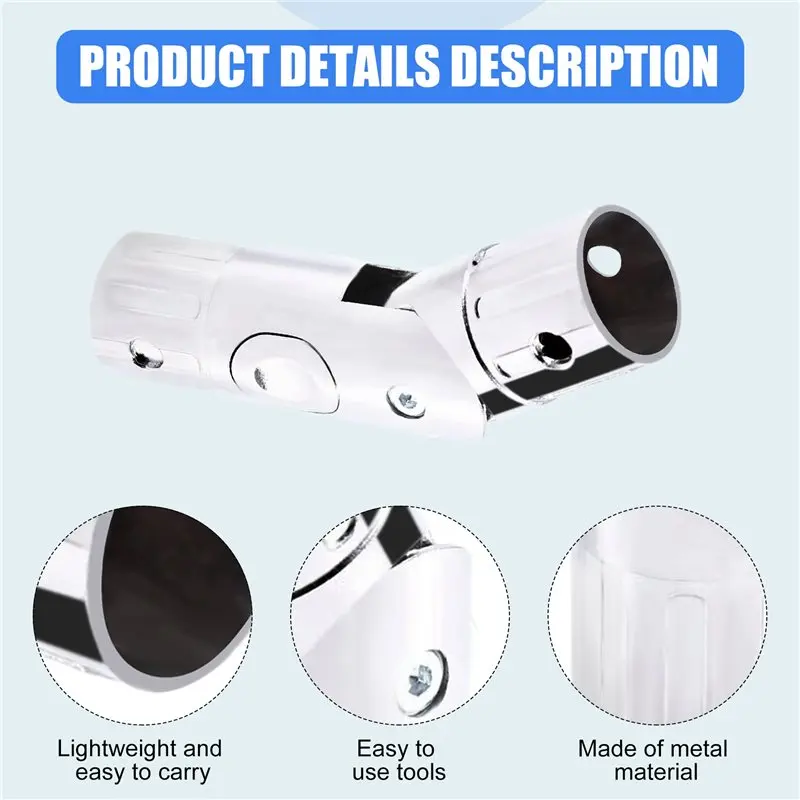 قطع غيار مظلة الفناء الخارجية ABMW، ملحقات دعامة تثبيت المظلة بزر الضغط (1.5 بوصة)