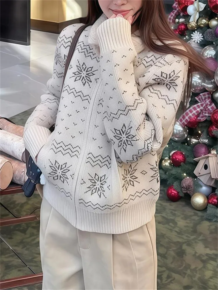 

Korean Sle Lazy Knitted Open Cardigan Spring New Arrival High End Sweater Trendy Women's Casual Long Sve Knitwear