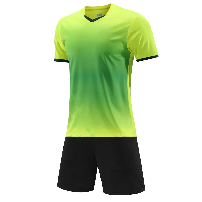 

Soccer Sports Set Football Training Match Uniform Custom Team Name Number Logo Men Shirt Jerseys Shorts Prints Running Suits