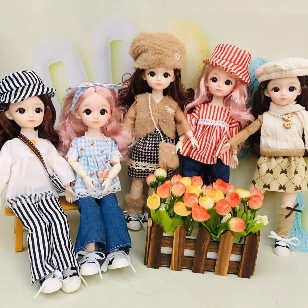 Handmade Doll Clothes Fashion DIY Replaceable Garmentjumpsuits Dress Up Doll Accessories 30cm Doll